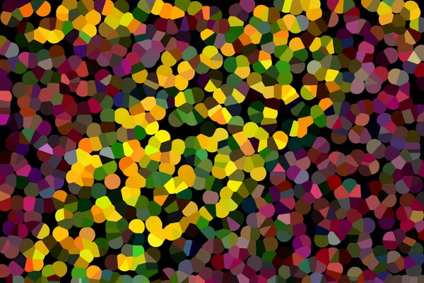 Texture abstraite du pointillisme. Teintes jaunes, vertes et rouges — Photo