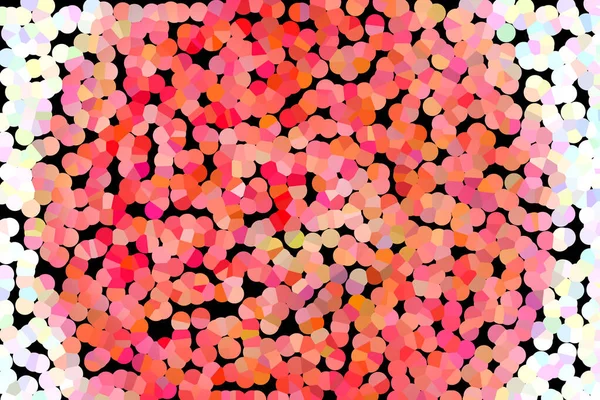 Sivri uçlu pembe ve kırmızı yuvarlak beyaz sol ve sağ kenarlı