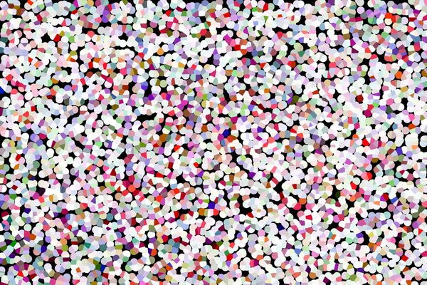 Beleuchten Sie verschiedene bunte Flecken in zufälliger Reihenfolge. Pointillismus — Stockfoto