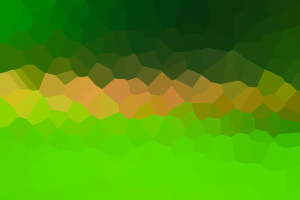 Convex kolorowy gładki wzór mozaiki. Pomarańczowe i zielone pasy poziome — Zdjęcie stockowe