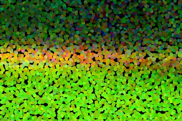 Градиентные горизонтальные точечные слои. Желтый, оранжевый и зеленый цвета — стоковое фото