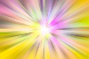 Parlak ışık. Renkli hız patlaması