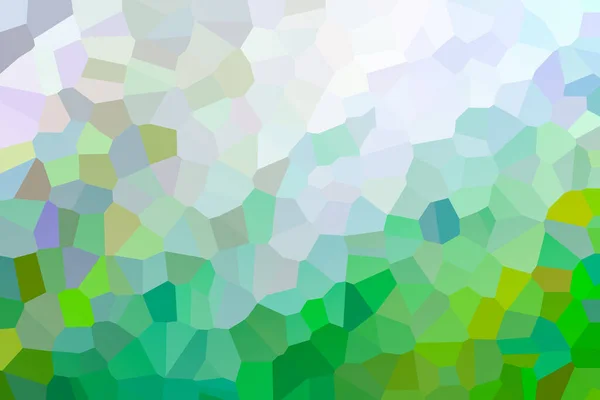 Yeşil ve açık mor tonlara odaklı mozaik desen