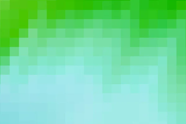 Bright blue and green pixel backdrop — 图库照片