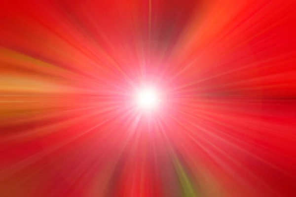 Bright sun beam. Red motion blur. Explosion — Stock Photo, Image