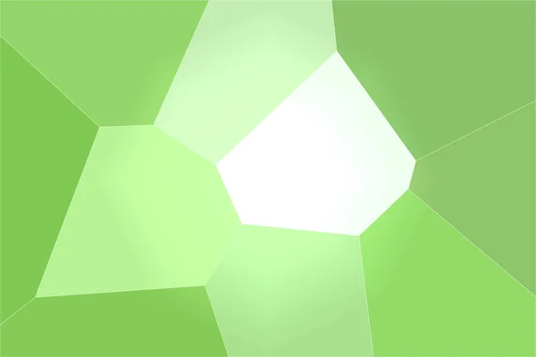 Una partícula blanca brillante en el fondo de mosaico verde. Piezas grandes — Foto de Stock