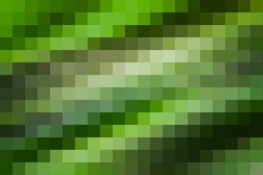 Piksel konsepti. Koyu yeşil ve kahverengi