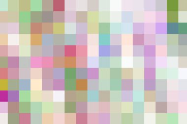 Çeşitli piksellerin kareleri dağılmış. Arkaplan