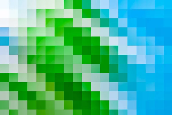 Telített savas zöld és kék pixelvegyület — Stock Fotó