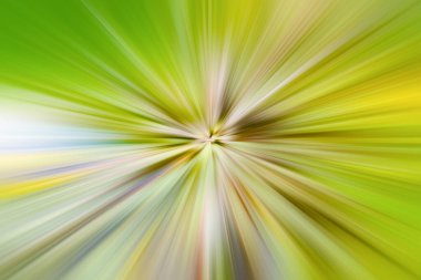 Parlak sarı ve yeşil patlama ışınları