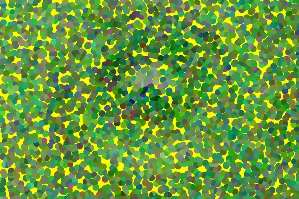 Pointes vertes pointillées sur fond jaune — Photo