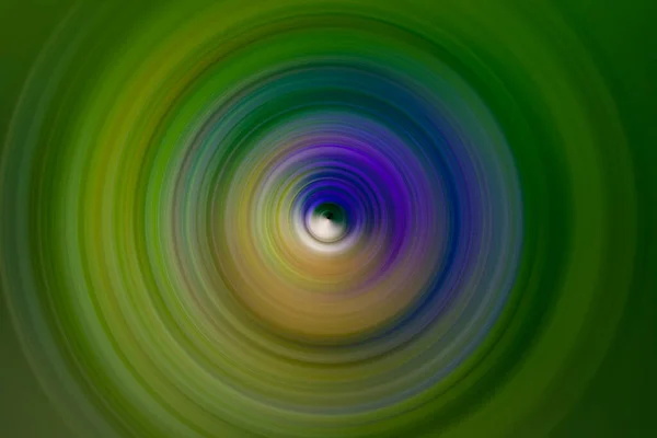 Mix saturo di sfocatura radiale verde scuro, gialla e viola — Foto Stock