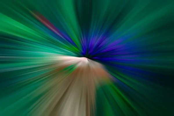 Холодний темно-зелений, бежевий і фіолетовий сплеск швидкості — стокове фото