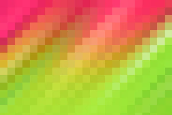 Mättat rött, magenta, orange, gult och grönt pixelspektrum — Stockfoto