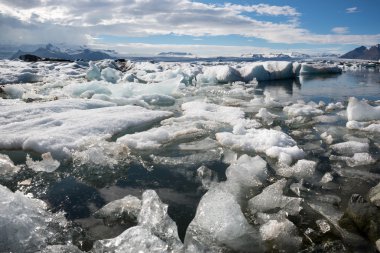 Buzdağları lagün İzlanda '