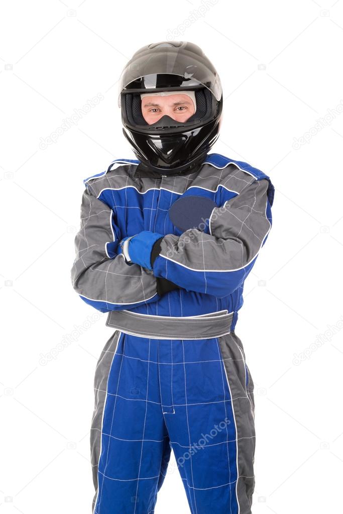 Racing driver wearing helmet Stock Photo by ©luislouro 100168338