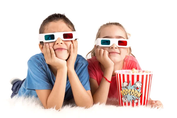Kinderen in de films — Stockfoto
