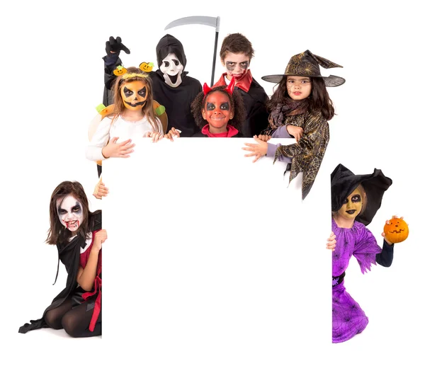 Kinderen in Halloween — Stockfoto