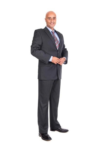Gelukkig zakenman in pak — Stockfoto