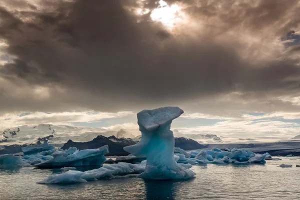 LED Jokulsarlon lagunu — Stock fotografie