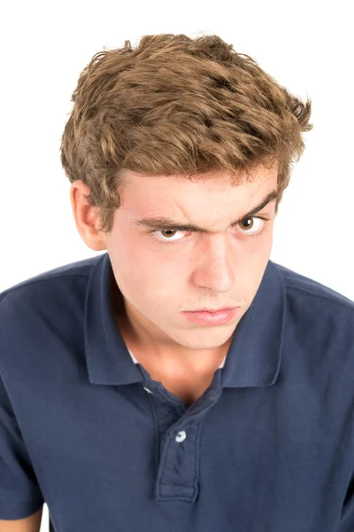 Angry teenage boy — Stock Photo, Image