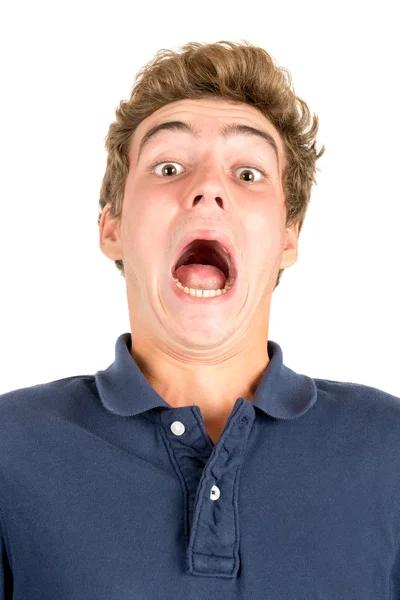 Surprised teenage boy — Stock Image Surprised teenage boy Stock Photo