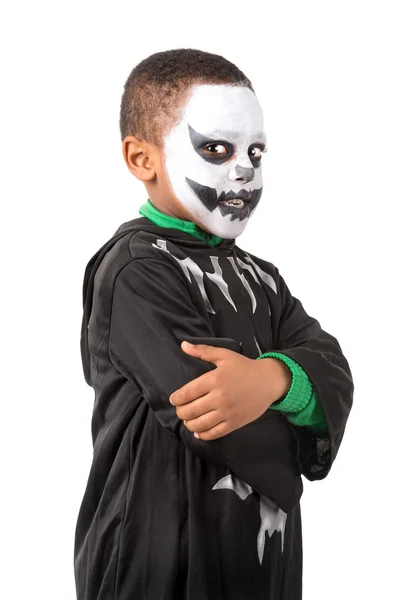 Kid in halloween kostuum — Stockfoto