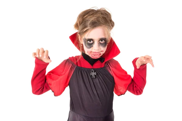 Kid in halloween kostuum — Stockfoto