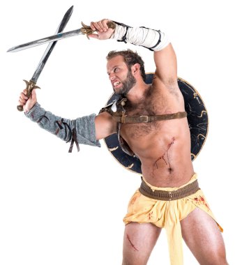 Adam gladyatör savaşçı