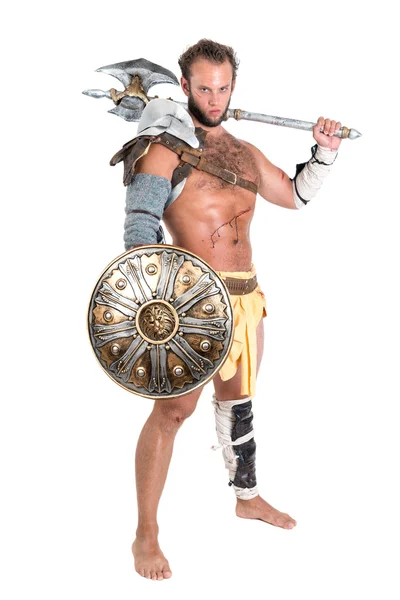 Krieger oder Gladiator — Stockfoto