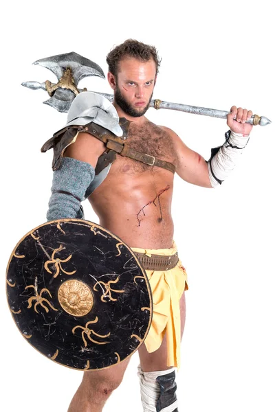 Antico guerriero o gladiatore — Foto Stock