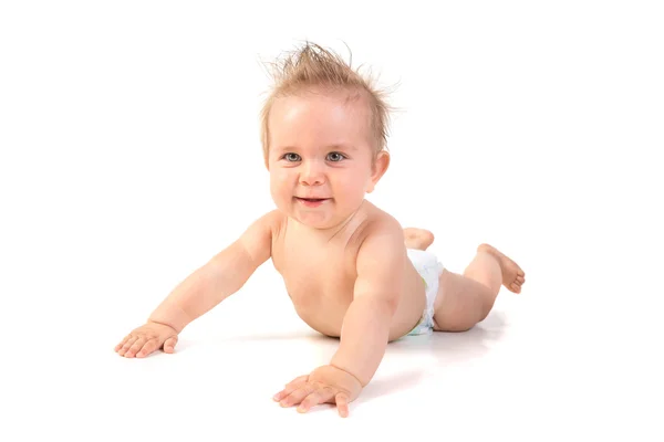 Piękne dziecko na białym tle — Zdjęcie stockowe