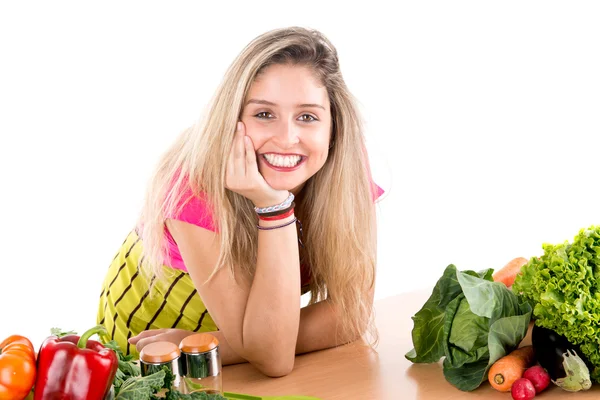 Mujer cocinando —  Fotos de Stock