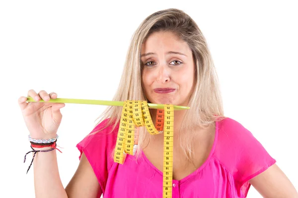 Woman on Diet — Stock Photo, Image