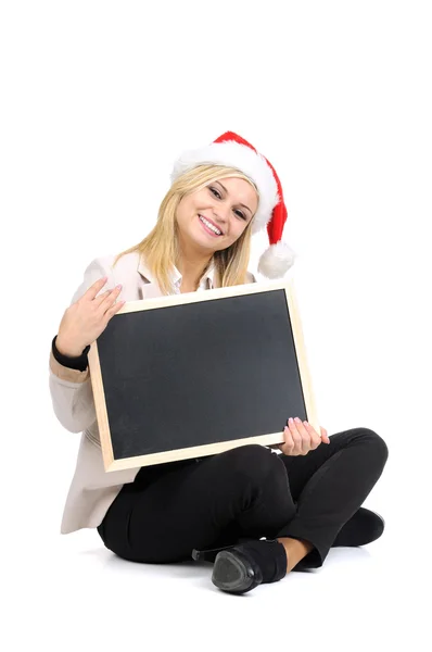 Woman with  board — Stock Photo, Image