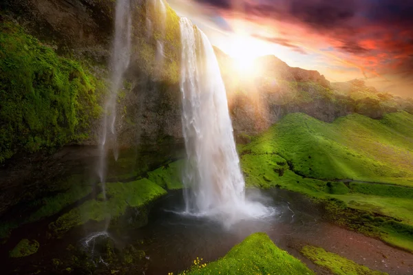 Seljalandsfoss vattenfall — Stockfoto