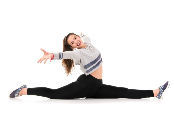 Girl Stretching — Stock Photo, Image