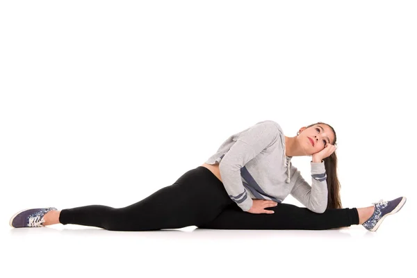 Girl Stretching — Stock Photo, Image