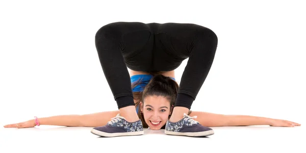 Girl Stretching — Stock Photo, Image