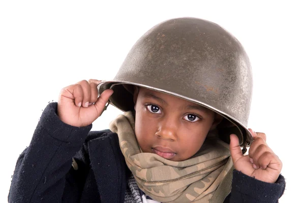 Niño soldado —  Fotos de Stock