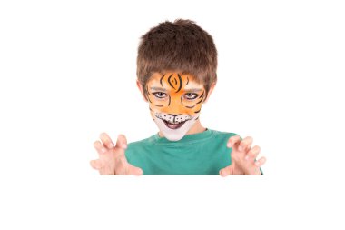 Çocuk yüz boyama ile