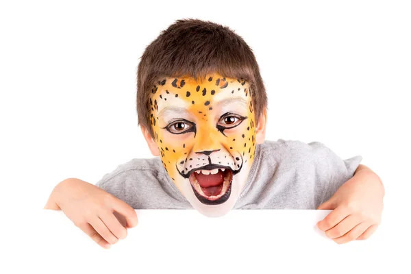 Boy with face-paint Stock Picture