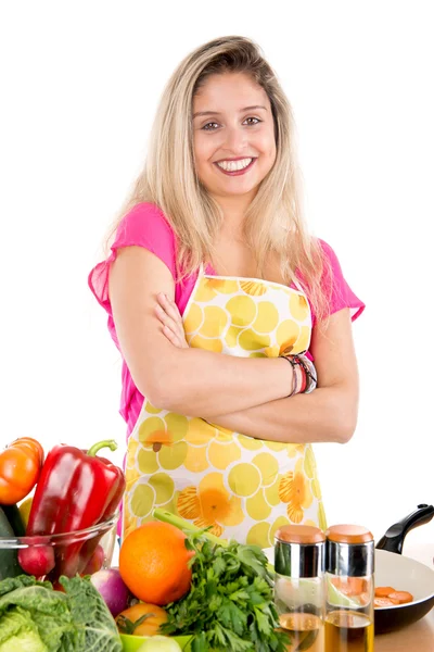Mujer cocinando —  Fotos de Stock