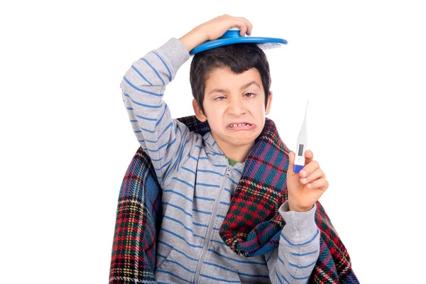 Niño enfermo. — Foto de Stock