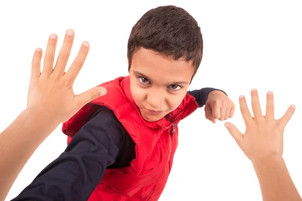 Chico intimidando a otro — Foto de Stock