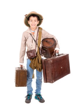 Safari oynayan çocuk