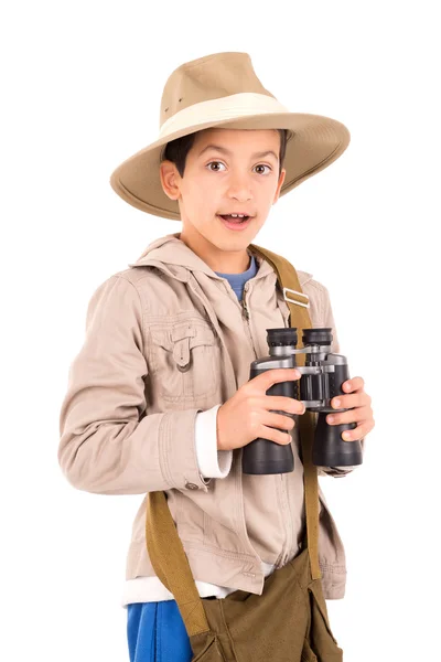 Rapaz - Explorador — Fotografia de Stock