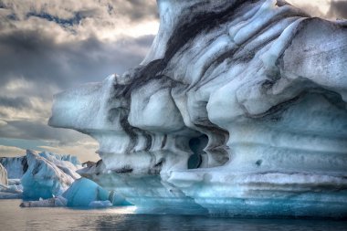 İzlanda'daki Jokulsarlon lagoon