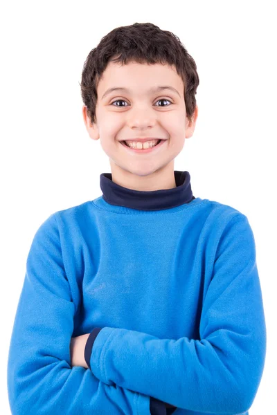 Young boy making faces — Stock Photo, Image