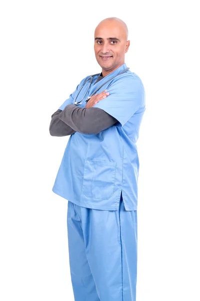 Médico varón sonriente — Foto de Stock